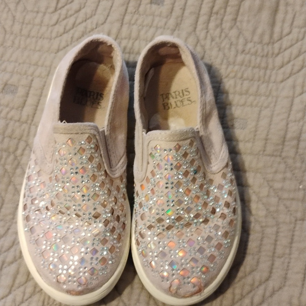 Paris blues slip-on sneakers, size 8